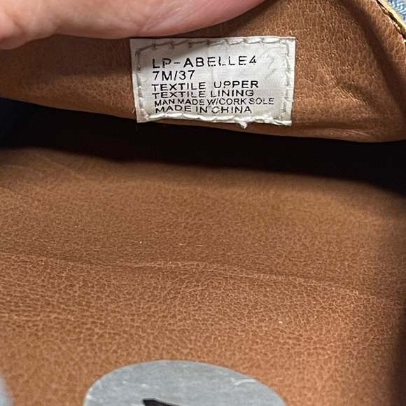 Lucky Brand denim loafers leather bows blue 7 - Picture 9 of 10